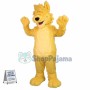 Blindfolded Long Wool Wolf Mascot Costume