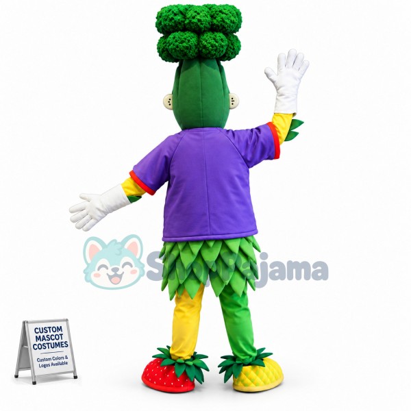 Broccoli Look Freggie Mascot Costume