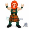 University Man With Orange Hair Mascot Costume