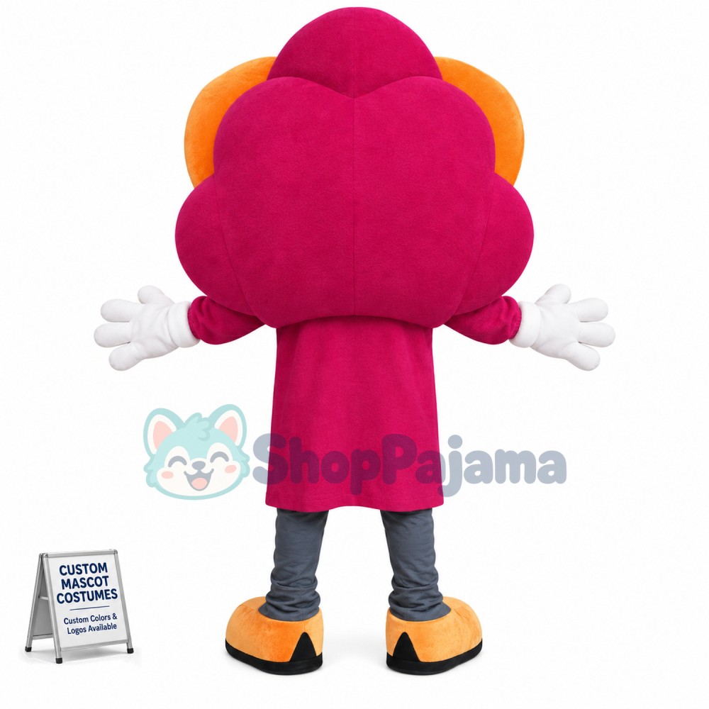 Bright Flower In Full Bloom Mascot Costume