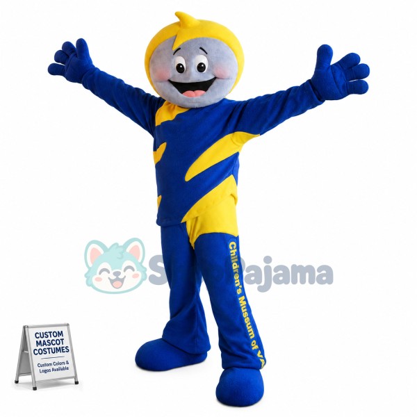 Sunny Blue Doll Mascot Costume For Children