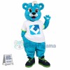 Blue Bear Commissioner Mascot Costume