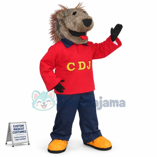 Bristle DJing Dog Mascot Costume