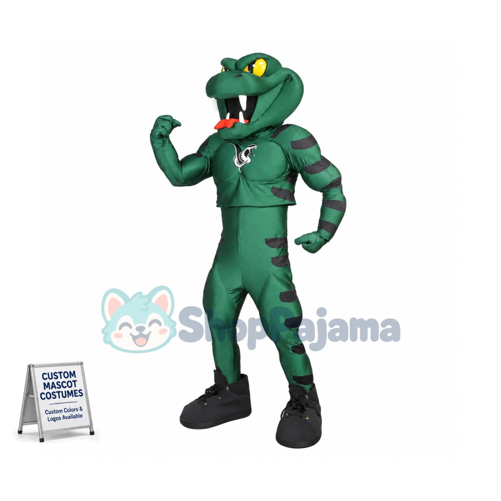 Ferocious Muscular Python Mascot Costume