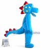 Blue Big Mouth Stegosaurus Mascot Costume
