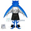 Blue Night Vision Bat Mascot Costume