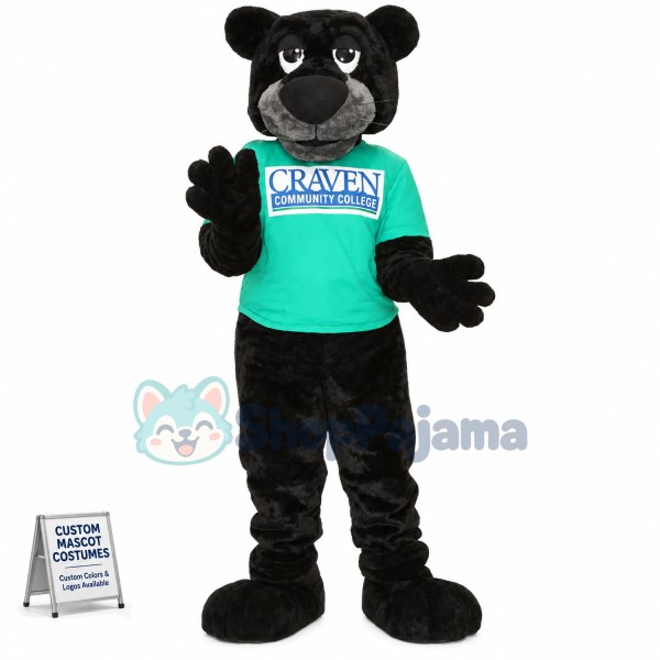 Black Panther of Community College Mascot Costume