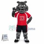 Trained Perseverance Bulldog Mascot Costume