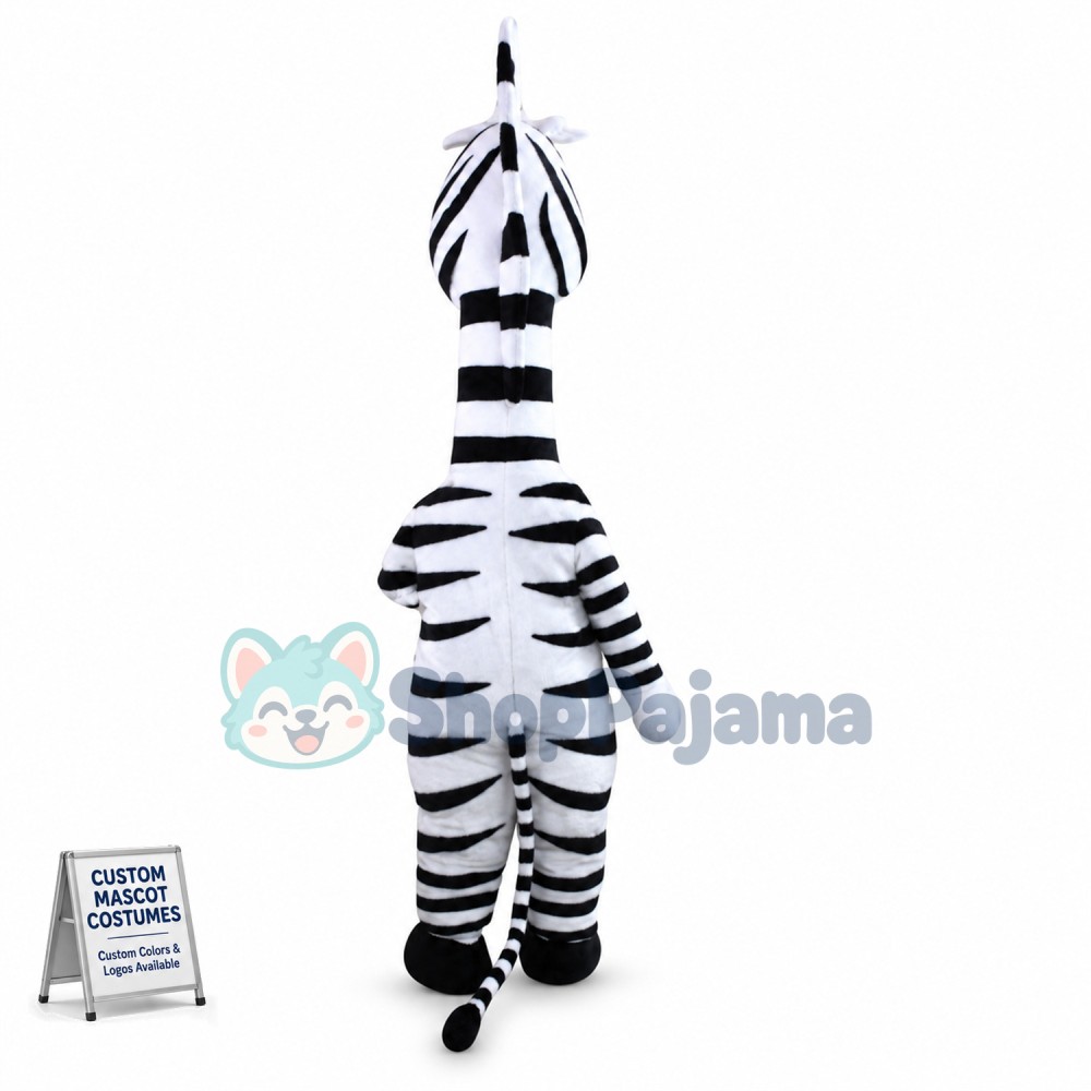Adult Style Zebra Mascot Funny Costume