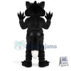 Black Wolf With Sharp Claws Mascot Soft Costume