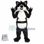 Black Wolf With Sharp Claws Mascot Soft Costume