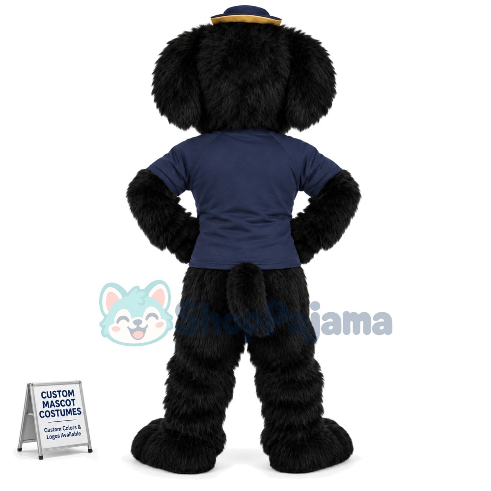 Captain Black Dog of The Fleet Mascot Costume