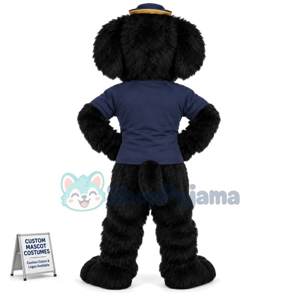 Captain Black Dog of The Fleet Mascot Costume