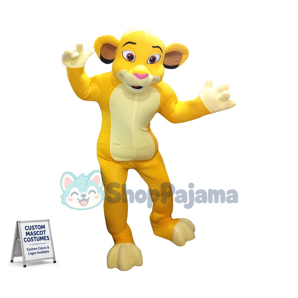 Young Lion Mascot Costume