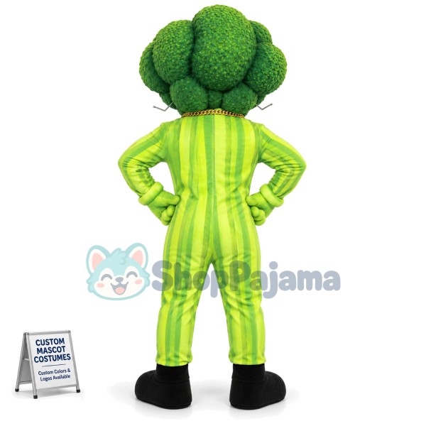 Broccoli Sunglasses Man Mascot Costume