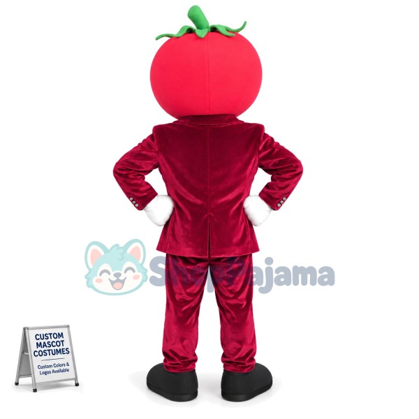 Sunglasses Tomato In Dark Suit Mascot Costume