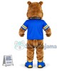 Wild Bulldog With Rivet Collar Mascot Costume