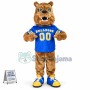 Wild Bulldog With Rivet Collar Mascot Costume