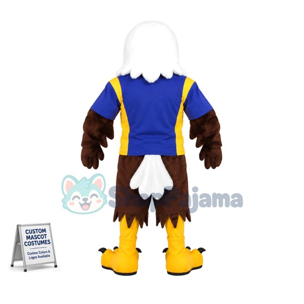 Valorous Bald Eagle Mascot Adult Costume