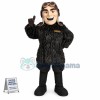 Pilot In The Warm Fur Coat Mascot Costume