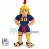Brute Force Leopard Warrior Mascot Costume