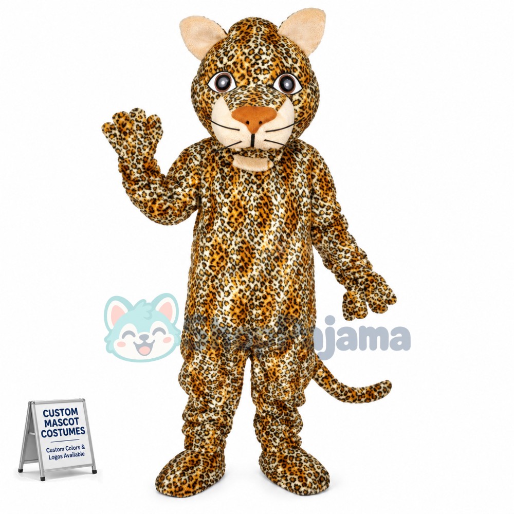 Tamed Leopard Mascot Costume