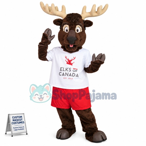 Wild Elk Of Primeval Forest Mascot Costume