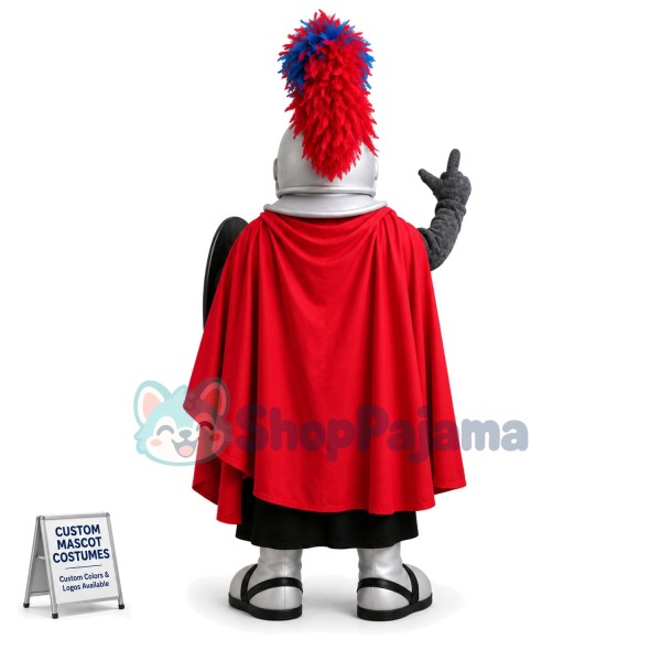 Christian Supporter Army Holding Shield Mascot Costume