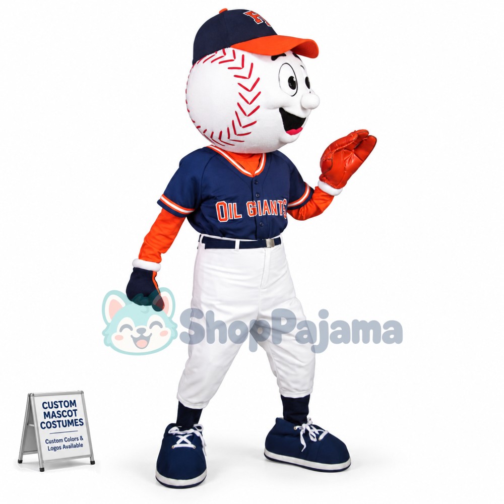 Professional League Baseball Catcher Mascot Costume