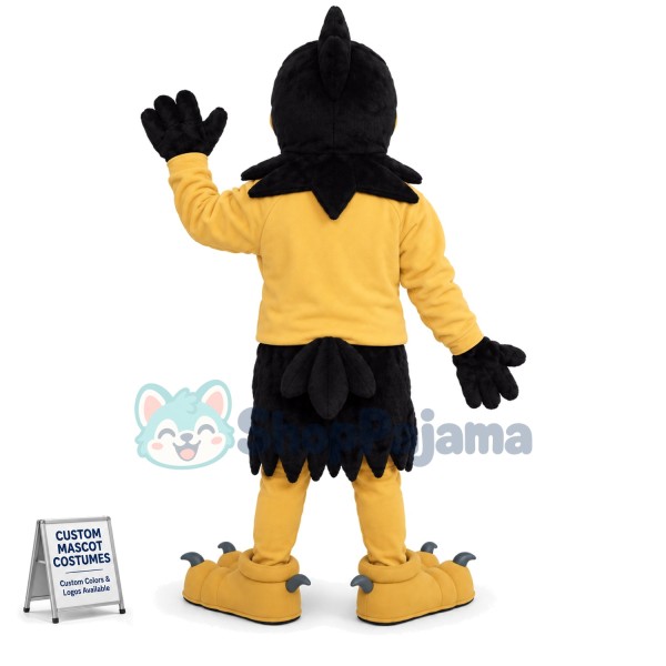Black Power Falcon In The Hoodie Mascot Costume