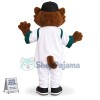 Well-behaved Brown Cat Of Baseball Website Mascot Costume