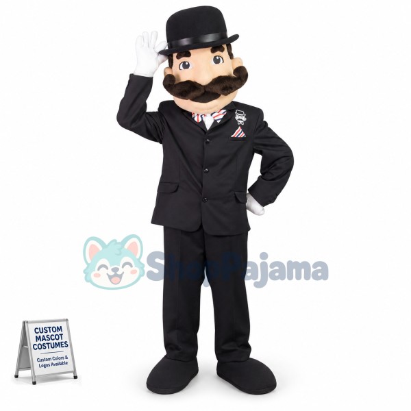 Bearded Gentleman Of Parliament Mascot Costume