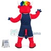 University Sport Red Bull Mascot Costume