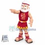 White-haired Warrior With Full Muscle Mascot Costume