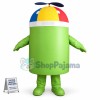 Android Robot With Bamboo Dragonfly Mascot Costume