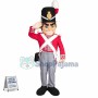 Saluting Court Guard Mascot Costume