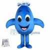 Water Blue Fountain Dolphin Mascot Costume