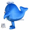 Water Blue Fountain Dolphin Mascot Costume