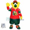 Yellow Furry Doll Of High School Mascot Costume