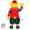 Yellow Furry Doll Of High School Mascot Costume