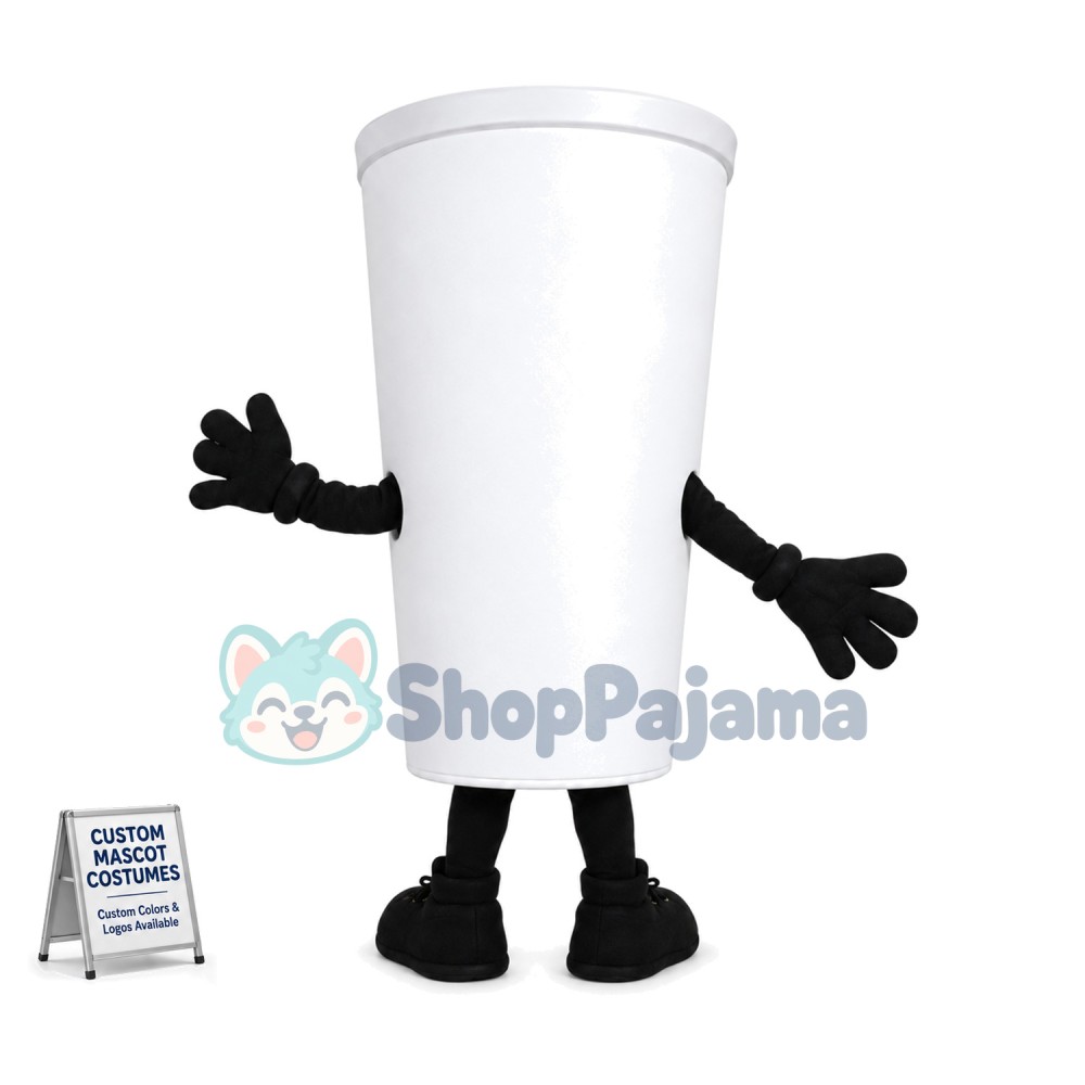 Theater Printed Beverage Cup Mascot Costume