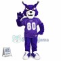 Capable Purple Tiger Of University Team Mascot Costume