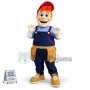 Blue-eyed Man Of Free Trading Platform Mascot Costume