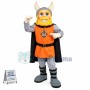 Warrior With Golden Beard Mascot Costume