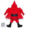Aggressive Ace Player Red Eagle Mascot Costume
