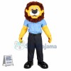 Administrative Staff Lion In The Uniform Mascot Costume