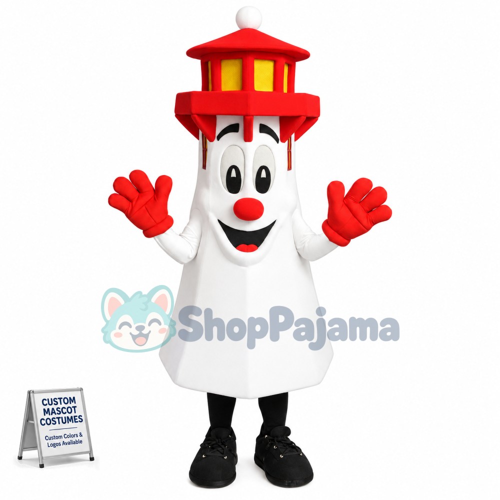 Towering Red Roof Tower Mascot Costume
