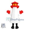 Towering Red Roof Tower Mascot Costume