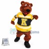 Brown Bear Preparing For The Relay Race Mascot Costume