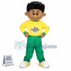Black Little Boy In Childrens Home Mascot Costume